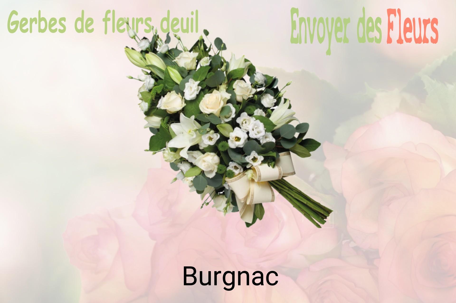 Gerbe de fleurs de deuil livrée à Burgnac